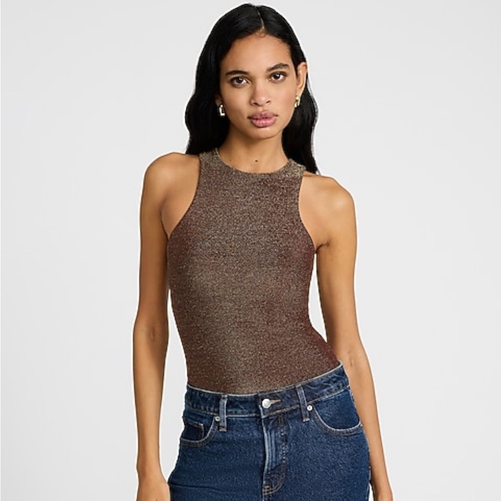 Metallic Sleeveless Women's Top